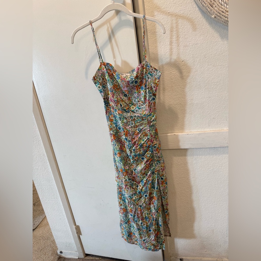 O’Neill Tavia Floral Ruched Midi Dress S - Picture 4 of 12